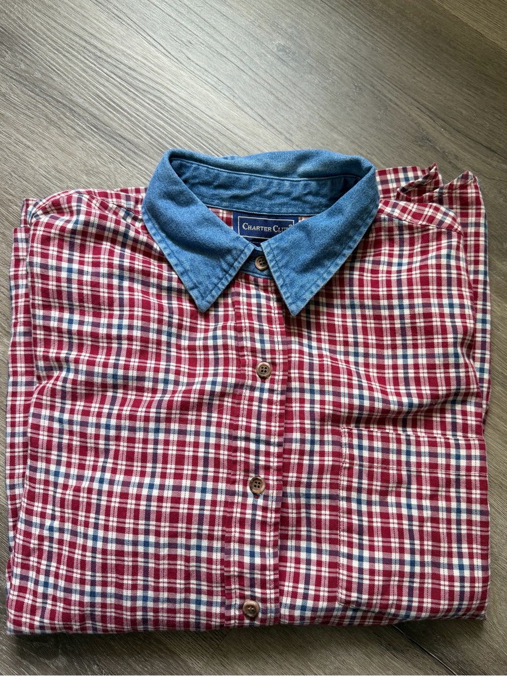 Charter Club plaid button up shirt